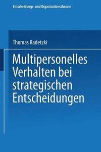 bokomslag Multipersonelles Verhalten bei strategischen Entscheidungen