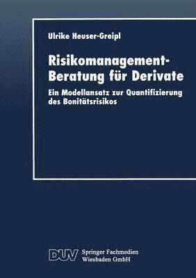 bokomslag Risikomanagement-Beratung für Derivate