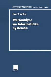 bokomslag Wertanalyse an Informationssystemen