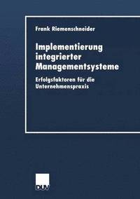 bokomslag Implementierung integrierter Managementsysteme