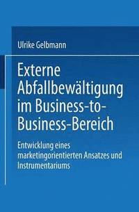 bokomslag Externe Abfallbewältigung im Business-to-Business-Bereich