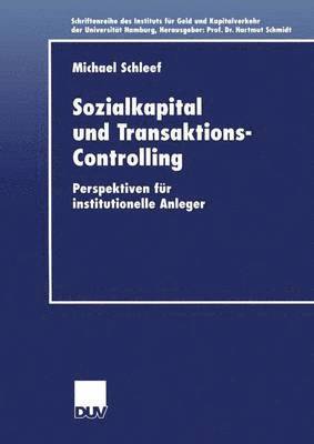 bokomslag Sozialkapital und Transaktions-Controlling