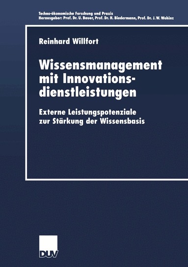 Reinhard Willfort - Wissensmanagement mit Innovationsdienstleistungen, Häftad