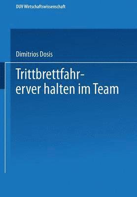 bokomslag Trittbrettfahrerverhalten Im Team