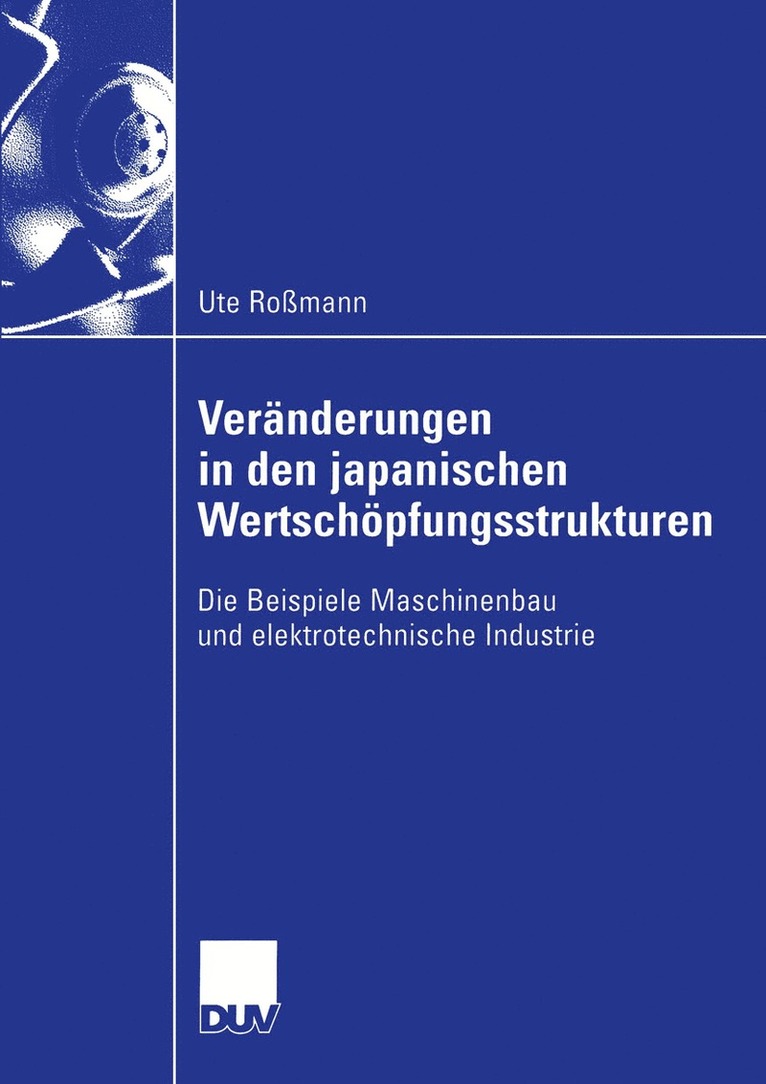 Vernderungen in den japanischen Wertschpfungsstrukturen 1