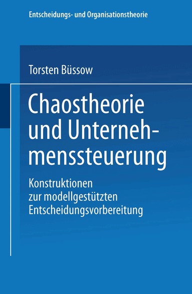 Torsten Büssow - Chaostheorie und Unternehmenssteuerung, Häftad