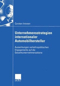 bokomslag Unternehmensstrategien internationaler Automobilhersteller