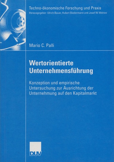 Mario C. Palli - Wertorientierte Unternehmensführung, Häftad