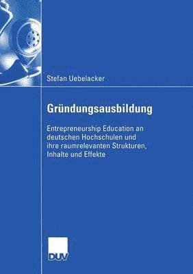 bokomslag Gründungsausbildung