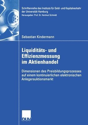 bokomslag Liquiditts- und Effizienzmessung im Aktienhandel