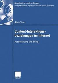 bokomslag Content-Interaktionsbeziehungen im Internet