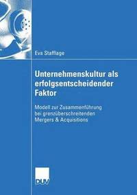 bokomslag Unternehmenskultur als erfolgsentscheidender Faktor