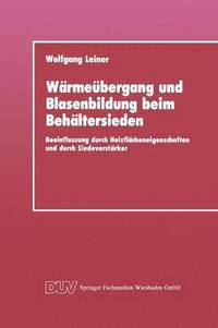 bokomslag Warmeubergang und Blasenbildung beim Behaltersieden