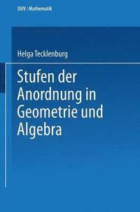 bokomslag Stufen der Anordnung in Geometrie und Algebra