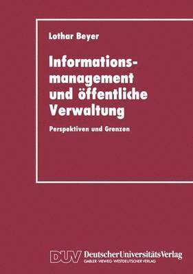 Lothar Beyer - Informationsmanagement und öffentliche Verwaltung, Häftad