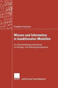 bokomslag Wissen und Information in konditionalen Modellen