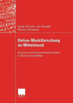 bokomslag Online-Marktforschung Im Mittelstand: Analyse Von Konsumentenverhalten in 3d-Internet-Welten