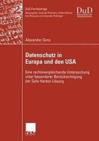 bokomslag Datenschutz in Europa und den USA