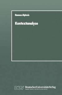 bokomslag Kontextanalyse