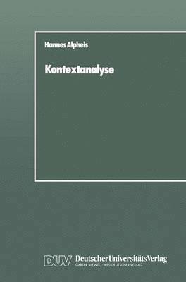 bokomslag Kontextanalyse