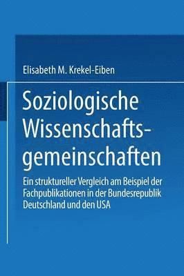 bokomslag Soziologische Wissenschaftsgemeinschaften