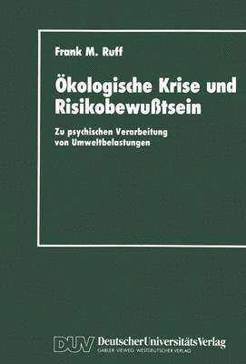 bokomslag kologische Krise und Risikobewutsein