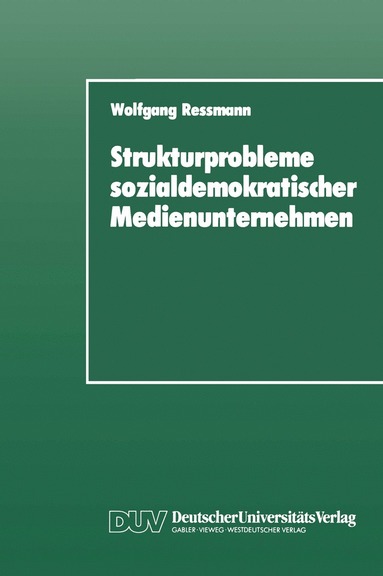 bokomslag Strukturprobleme sozialdemokratischer Medienunternehmen