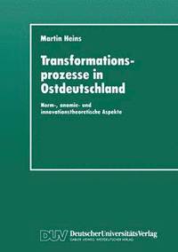 bokomslag Transformationsprozesse in Ostdeutschland: Norm-, Anomie- Und Innovationstheoretische Aspekte
