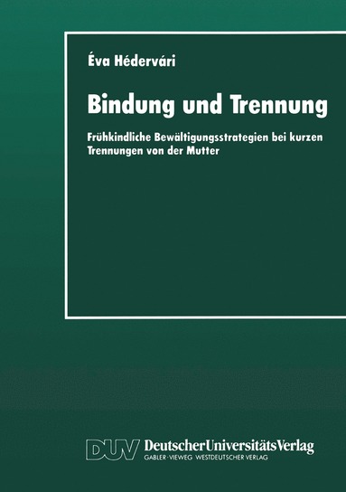 bokomslag Bindung und Trennung