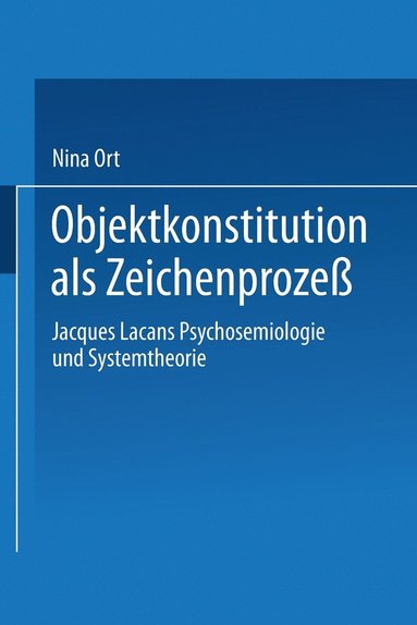 bokomslag Objektkonstitution als Zeichenprozess