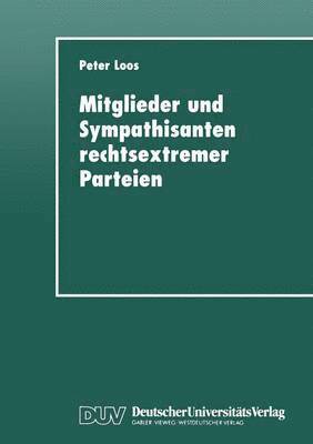 bokomslag Mitglieder und Sympathisanten rechtsextremer Parteien