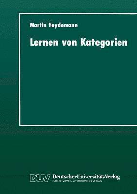 bokomslag Lernen Von Kategorien