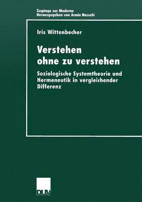 bokomslag Verstehen ohne zu verstehen