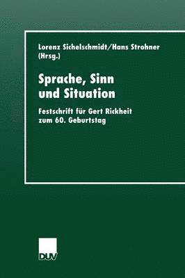 bokomslag Sprache, Sinn und Situation