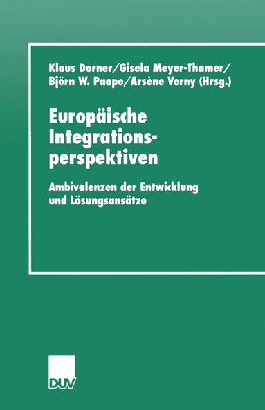 bokomslag Europaische Integrationsperspektiven