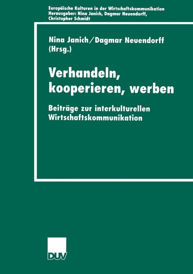 Nina Janich, Dagmar Neuendorff - Verhandeln, kooperieren, werben, Häftad