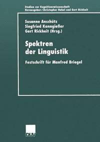 bokomslag Spektren Der Linguistik: Festschrift Für Manfred Briegel