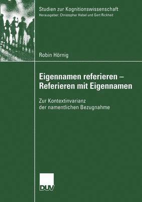 bokomslag Eigennamen referieren - Referieren mit Eigennamen