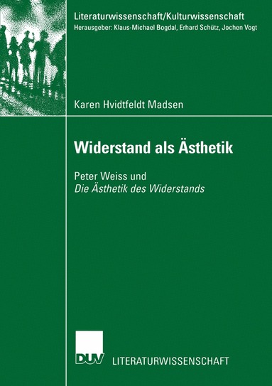 Karen Hvidtfeldt Madsen - Widerstand als Ästhetik, Häftad