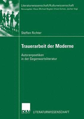 bokomslag Trauerarbeit der Moderne