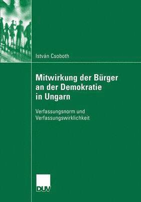 bokomslag Mitwirkung der Brger an der Demokratie in Ungarn