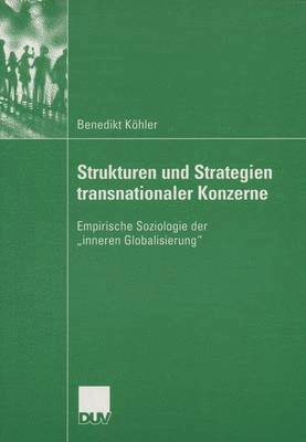 bokomslag Strukturen und Strategien transnationaler Konzerne