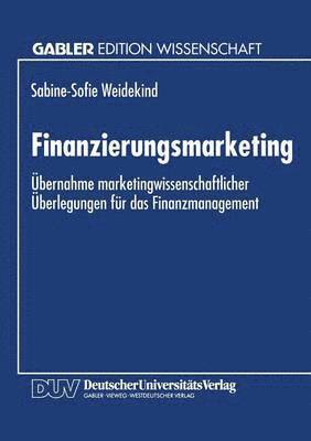 bokomslag Finanzierungsmarketing