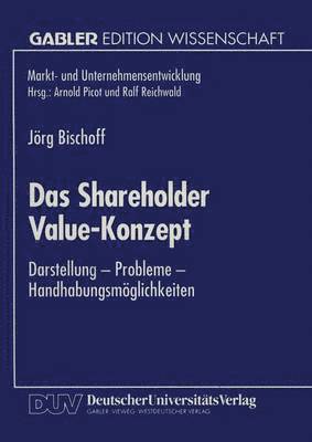 bokomslag Das Shareholder Value-Konzept