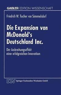 bokomslag Die Expansion von McDonald's Deutschland Inc.