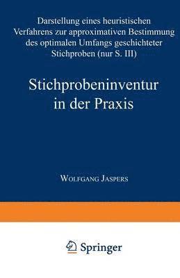 bokomslag Stichprobeninventur in der Praxis