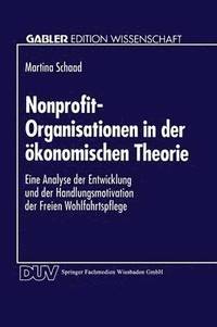 bokomslag Nonprofit-Organisationen in der oekonomischen Theorie
