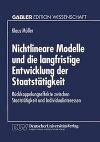 bokomslag Nichtlineare Modelle und die langfristige Entwicklung der Staatstätigkeit
