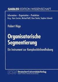 bokomslag Organisatorische Segmentierung