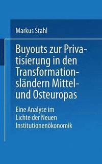 bokomslag Buyouts zur Privatisierung in den Transformationslandern Mittel- und Osteuropas